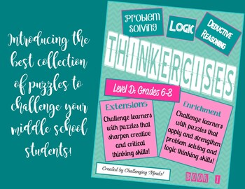 Preview of Thinkercises (Level D) Activities of Logic, Critical Thinking, & Problem Solving