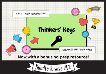 Preview of Thinkers' Keys Customisable Template + Bonus No-Prep Activities
