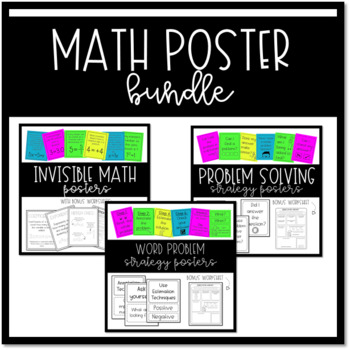 Preview of Thinking About Math: Math Poster Bundle