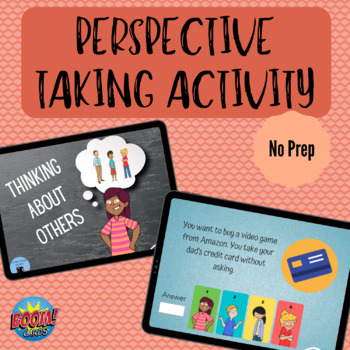 Preview of Thinking About Others -- Perspective Taking Boom Cards & Easel Activity