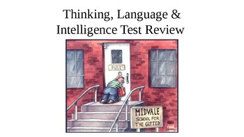 Preview of Thinking, Language & Intelligence Psychology Test Review PowerPoint
