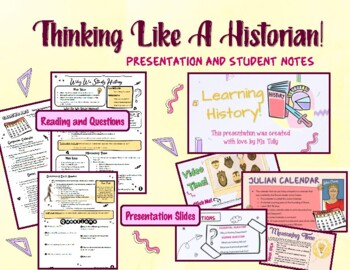 Preview of Thinking Like A Historian (Presentation and Notes)