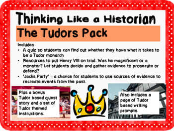 Preview of Thinking Like a Historian - Tudor Pack