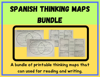 Preview of Thinking Maps Bundle (Spanish Version) for Writing and Reading Elementary