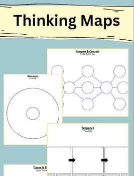 Preview of Thinking Maps - Clean, Blank Templates