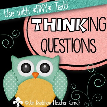 Preview of Comprehension Questions to Use with ANY TEXT