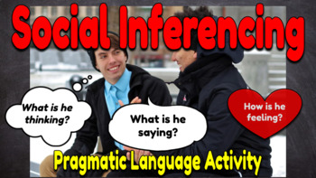 Preview of Thinking, Saying, Feeling- Social Pragmatic Inferencing  (BOOM CARDS™, autism)