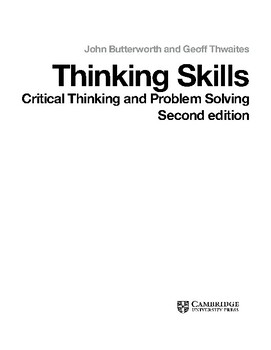 critical thinking and problem solving jack wilbur