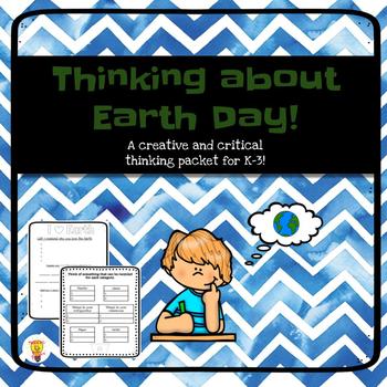 Preview of Earth Day Activities|Enrichment, Fast finishers, critical thinking