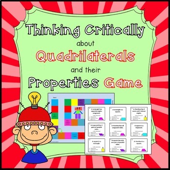 Preview of Quadrilaterals Game - Geometry Game for Common Core: 3.G.1 & 5.G.3
