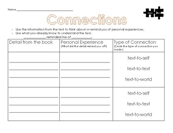 Preview of Reading is Thinking- Strategy Worksheets