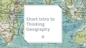Preview of Thinking like a Geographer
