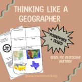 Thinking like a Geographer (Defining Geography) PowerPoint