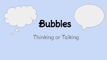 Preview of Thinking vs. Talking Bubbles (Social Emotional Learning Lesson)