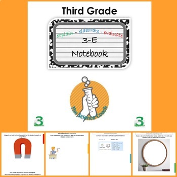 Preview of Third (3rd) Grade Science Notebook ENGLISH