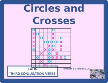 Preview of Third Conjugation Latin Verbs Mega Connect 4 Game