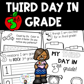 Preview of Third Day of Third Grade Activities - No Prep