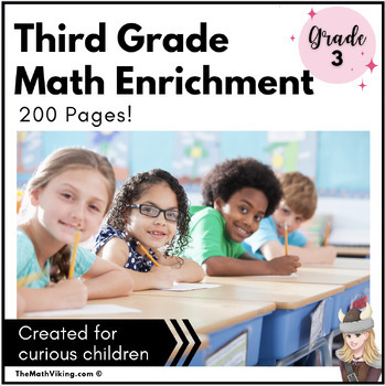 Preview of Independent Enrichment Packets: Grade 3 Printable Math Challenges WODB, Puzzles+