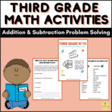 Third Grade Math Addition and Subtraction Problem Solving 