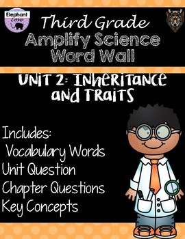 Preview of Third Grade: Amplify Science Focus Wall- Unit 2