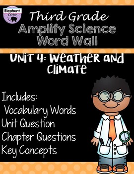 Preview of Third Grade: Amplify Science Focus Wall: Units 1, 2, 3, and 4