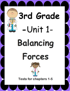 Preview of Third Grade, Amplify Science Unit 1, Tests for Chapters 1-5 BUNDLE!