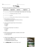 Third Grade Amplify Science Unit 3, Chapter 1 Test