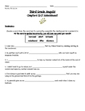 Third Grade Angels Comprehension Assessment-Chapters 11-17