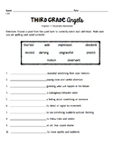 Third Grade Angels Vocabulary Assessments