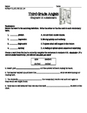 Third Grade Angels chapters 1-5 Assessment