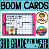 Third Grade Area & Perimeter | Math Boom Cards Measurement & Data