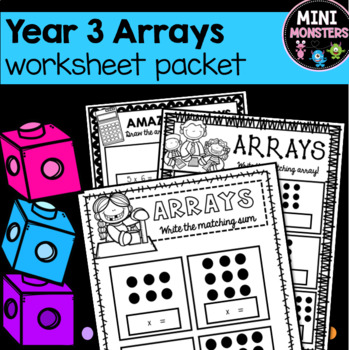 Preview of Third Grade Arrays Worksheets