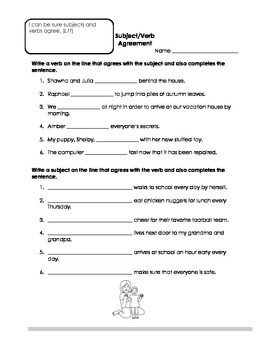 Grade Three Language Assessments (L3.1) by B Causey | TpT