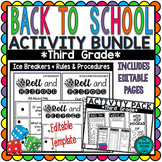 Back to School Activity Pack, Ice Breakers and Rules Third