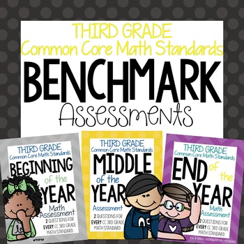Preview of Third Grade Benchmark Math Assessment BUNDLE
