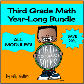 Preview of Third Grade Bundle- ALL MODULES (Compatible w/ Eureka Math Third/3rd Grade)