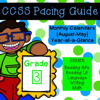 Preview of Third Grade CCSS Pacing Guide