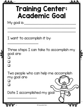 Classroom Guidance Lesson: Academics - Training Center! by Counselor Keri
