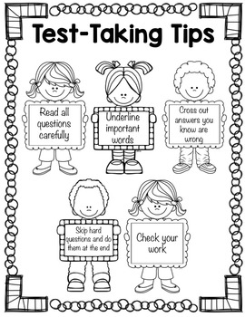 Test Taking Strategies Classroom Guidance Lesson with Test Taking Skil –  Counselor Keri