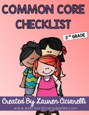 Third Grade Common Core Checklist
