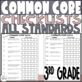 Common Core Standards Checklists 3rd Grade