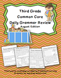 Third Grade Common Core Daily Grammar Review - August Edition
