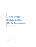 Third Grade Common Core Math Assessment (all standards) 96