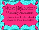 Third Grade Common Core Math Assessment Baseline/Quarterly
