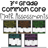 Third Grade Math Assessments for Common Core Bundle