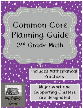 Preview of Third Grade Common Core Math Planning Guide