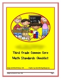 Third Grade Common Core Math Standards Checklist