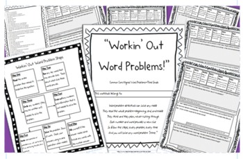 Preview of Third Grade Common Core Math Word Problems Workbook