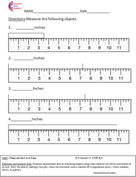 Third Grade Common Core Math Worksheets Measurement and Data 3.MD