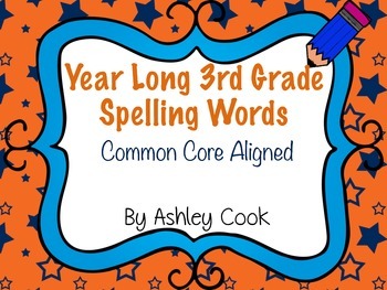 Preview of Third Grade Common Core Spelling Lists
